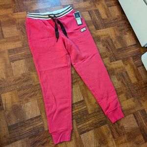 Fila Sport NWT Weekend Jogger Pink Striped Waist Women's Medium